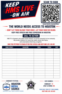 Picture of Houston Media Source Petition